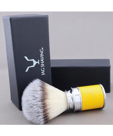Jag Shaving Men's Synthetic Silvertip Brush Ergonomic Design & Yellow Shave Cream for Perfect Shaves | International Shipping Available - Buy Online on GoSupps.com