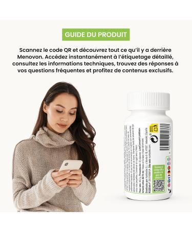 Compl ment m nopause naturel aux isoflavones de soja et de tr fle rouge cimicifuge gattilier et vitamines D3 B6 et E 90 g lules (3 mois) Menovon Nutribiolite - Buy Online on GoSupps.com