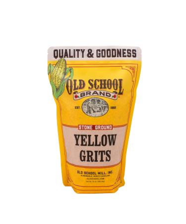 Old School Brand Stone Ground Yellow Grits - 30 Ounce Bag