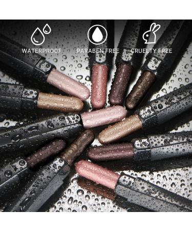 LUXAZA 6PCS Shimmer Eyeshadow Stick Set - Rose Pink & Neutral Brown Metallic Eye Brightener Makeup Crayons - Smudge Proof Long Lasting Cream Shadow & Eyeliner Pen Kit - Buy Online on GoSupps.com