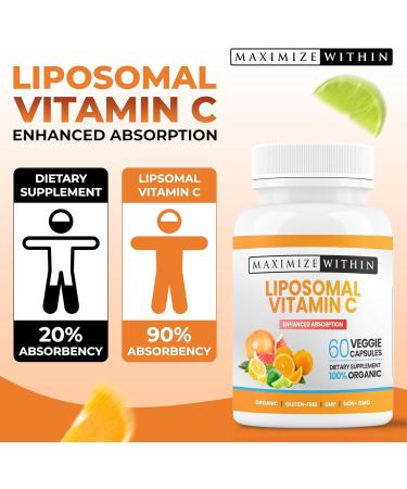 Maximize Within Liposomal Vitamin C Capsules - Enhanced Absorption 60 Count - Buy Online on GoSupps.com