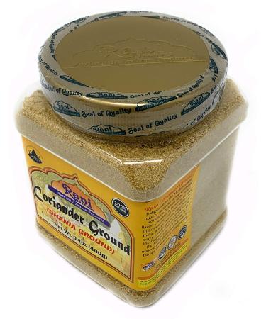 Rani Coriander Ground Powder 14oz (400g) PET Jar - All Natural, Salt-Free, Vegan | Gluten Friendly - Buy Online on GoSupps.com
