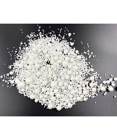 Edible Pearl Sugar Sprinkles White Candy 120g/ 4.2oz Baking Edible Cake Decorations Cupcake Toppers Cookie Decorating Ice Cream Toppings Celebrations Shaker Jar Wedding Shower Party Chirstmas Supplies A white - Buy Online on GoSupps.com