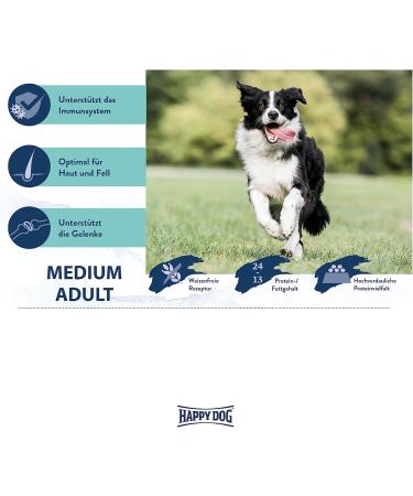 Happy Dog Supreme Fit & Vital Medium Adult Dog Food 1kg - Nutrient-Rich Formula for Healthy Dogs - Buy Online on GoSupps.com