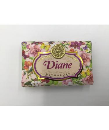 Diane - Gift Soap Bar For Her Birthday Rose Scent Mum Grandmother Cleanser Lather Present Girl