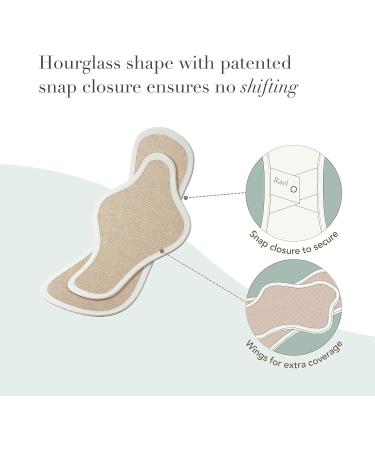 Rael Reusable Pads Menstrual Organic Cotton Cover Pads - Postpartum Essential Regular Absorbency Thin Cloth Pads Leak Free Washing Machine Safe Menstrual Pads with Wings (3 Count Overnight) - Buy Online on GoSupps.com