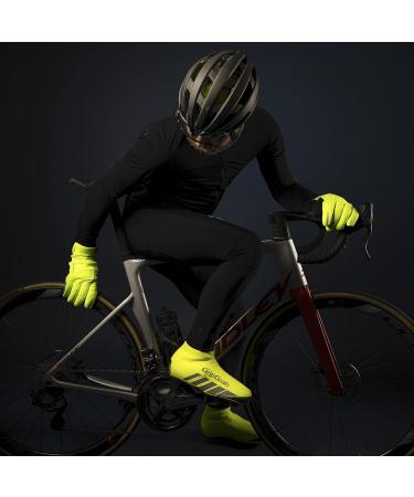 Gripgrab RaceThermo Winter Racing Bike Overcovers - Waterproof Neoprene Zip Hi-Vis Yellow (Size 44/45) for Ultimate Warmth - Buy Online on GoSupps.com