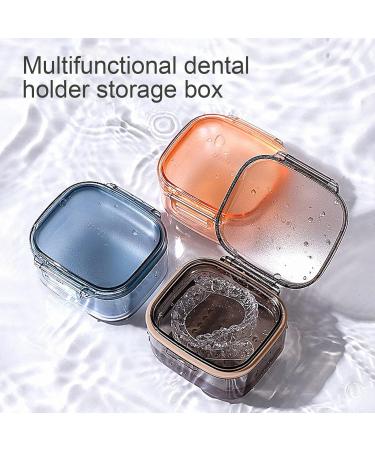 Retainer Cleaner Case & Prosthesis Bath - Leaf Proof Sporty Design Fits Dentures & Partial Dentures - Shop Internationally! - Buy Online on GoSupps.com