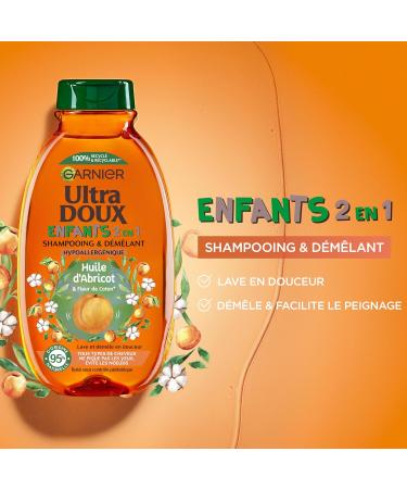 Ultra Doux Enfants 2-in-1 Children's Shampoo with Apricot and Cotton Flower -250ml - Buy Online on GoSupps.com