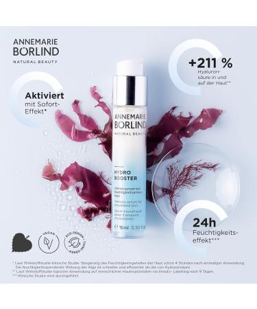 ANNEMARIE B RLIND Strengthening intensive care Hydro Booster intensive serum 15 ml for dehydrated skin stimulates the skins own hyaluronic acid production vegan - Buy Online on GoSupps.com