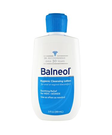 Balneol Hygienic Cleansing Lotion for Women and Men Soothing Relief to Help With Pain Relief Itch Relief and Discomfort for Sensitive Areas Made in USA 3 oz