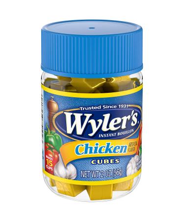 Wylers Instant Chicken Bouillon Cubes - 2 oz Jar - Buy Online on GoSupps.com