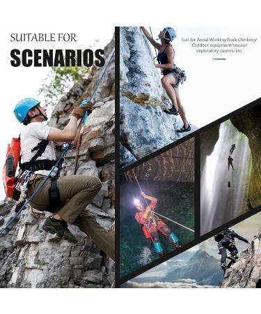 CAMNAL Arborist Climbing Set w/ Handle Ascender, Chest Ascender, Foot Strap & Descender - Black - Buy Online on GoSupps.com