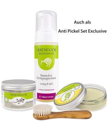 Greenendoor Anti-Pimple Set: Natural Balm & Foam to Reduce Pimples & Prevent Breakouts - Cruelty-Free Skincare - Buy Online on GoSupps.com