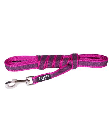 IDC Color & Gray rubberized leash 20 mm x 3 m without loop pink-gray Pink-gray 20 mm x 3 m (without loop)