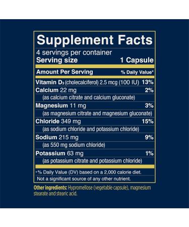 Buy SaltStick Electrolyte Capsules - Ultimate Hydration & Leg Cramp Relief for Running | 24-Pack of Salt Magnesium Potassium & Vitamin D3 - Buy Online on GoSupps.com