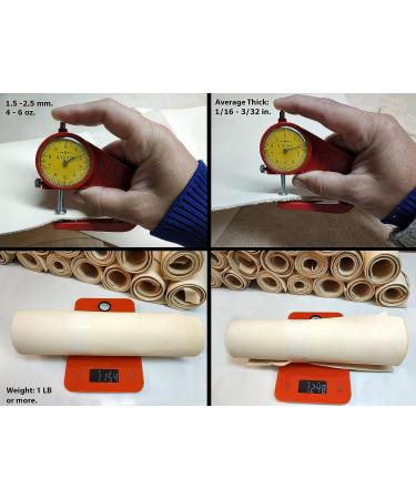 Veg Tan Leather Pieces 3-4 Sq Feet 1 LB - Full Grain for Crafts & Workshop - Buy Online on GoSupps.com