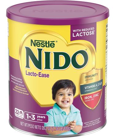 Nestle NIDO Lacto-Ease Toddler Powdered Milk Beverage 28.2 Oz Canister - Toddler Drink Mix - Buy Online on GoSupps.com