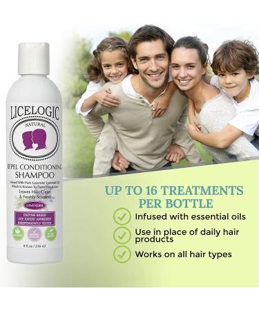 LiceLogic Natural LICEZYME Prevention Kit - Repel Shampoo, Conditioner & Hair Spray - Non-Toxic Lavender Formula - Buy Online on GoSupps.com