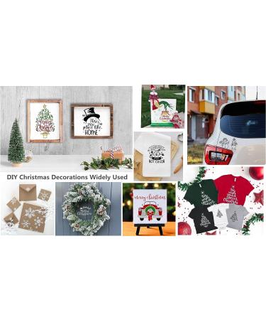 JAJADO Christmas Theme Silk Screen Stencils 10 Pcs - Xmas Winter Holiday Chalk Mesh Transfers for DIY Home Decor - Buy Online on GoSupps.com