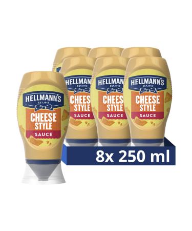 Hellmann's Cheese Style Sauce delicious barbecue sauce perfect for burgers and nachos 8x 250ml - Buy Online on GoSupps.com