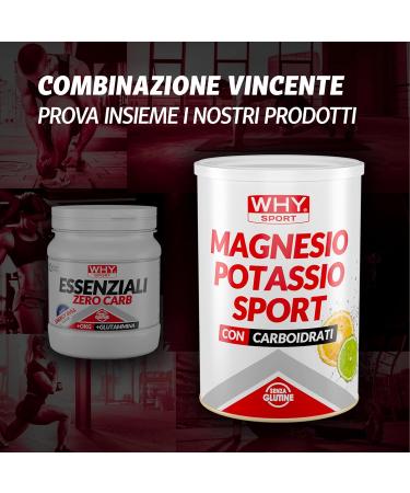 WHY SPORT Essential Zero CARB essential amino acids with vitamin B6 and glutamine Energy Bull flavor 240 g - Buy Online on GoSupps.com