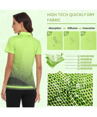 Little Beauty Women's Golf Polo Shirt - Lightweight & Moisture-Wicking - Green - Size Large - Buy Online on GoSupps.com