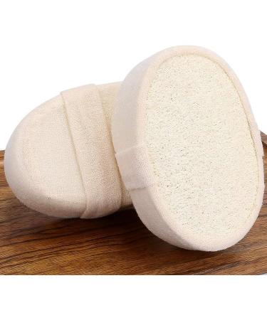 CYCOCRE Natural Exfoliating Loofah Sponge Shower Scrub - 2PCS Premium Body Scrubbers for Men and Women - Buy Online on GoSupps.com
