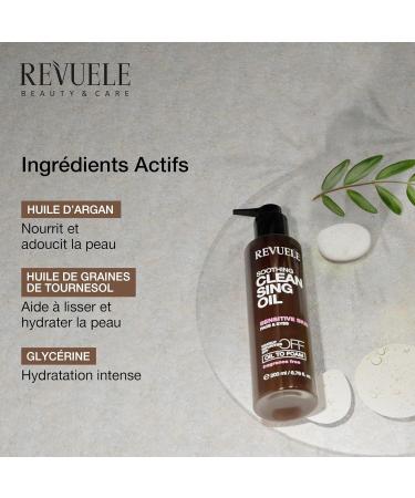 REVUELE Huile Nettoyante Apaisante D maquillant Visage & Yeux pour Peaux Sensibles Huiles Naturelles limine Maquillage S bum et R sidus Solaires Hydrate et Apaise 200 ml - Buy Online on GoSupps.com