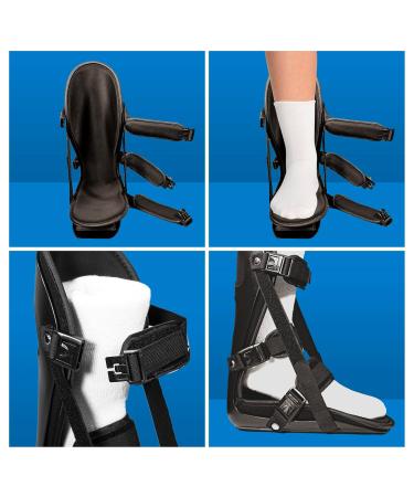 Kids Adjustable Night Splint - Pediatric Plantar Fasciitis & Foot Pain Relief Boot | Black X-Small - Buy Online on GoSupps.com