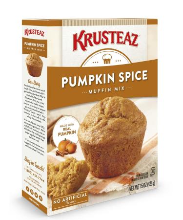 Krusteaz Pumpkin Spice Muffin Mix 15 OZ Box - Pack of 3 | Premium Quality Ingredients - Buy Online on GoSupps.com