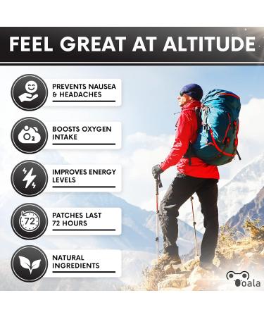 Ooala Altitude Sickness Prevention Patches - Pack of 50 | Supports Rapid Acclimation, Boosts Oxygen Intake, Fights Symptoms - Buy Online on GoSupps.com