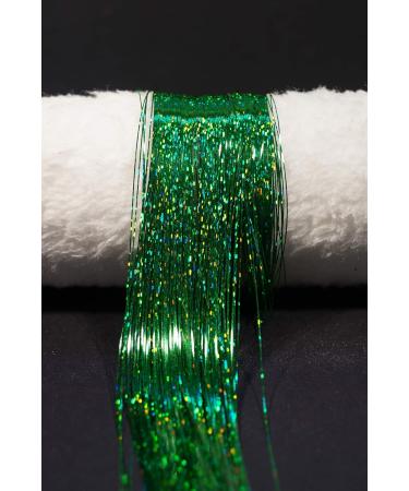 Fairy Hair Tinsel Extensions (Holographic green) - Buy Online on GoSupps.com