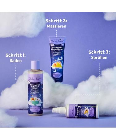 Childs Farm Slumberime Lavender & Moon Milk Bath | Soothing Bubble Bath for Newborns & Kids - Gentle for Sensitive Skin & Eczema - Buy Online on GoSupps.com