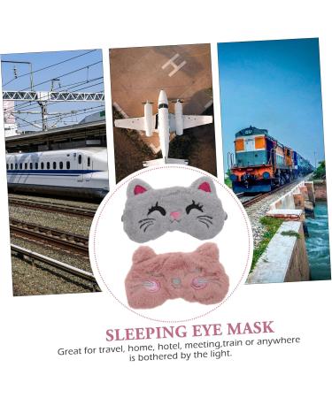 GLEAVI Kids Animal Sleep Mask 4 Pcs - Adjustable Eye Cover for Children - Rabbit & Panda Night Blindfolds - Plush Goggle Protection - Portable Sleep Aid - Assorted Colors - Buy Online on GoSupps.com