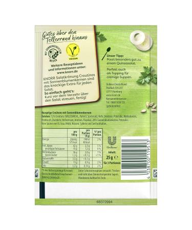 Knorr Salad Dressing Croutinos - Sunflower Seed Croutons 25g (1-Pack) | International Shipping Available - Buy Online on GoSupps.com