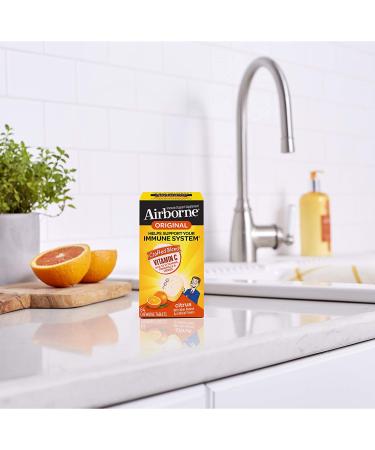 AirBorne Vitamin C Citrus Chewable Tablets - 64 Count | Boost Immunity & Fresh Flavor - Buy Online on GoSupps.com