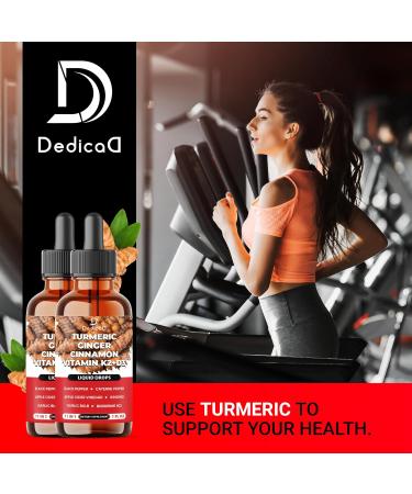 11in1 Turmeric Supplement for Health Heart & Wellness Support with Ginger, Garlic, Ceylon Cinnamon, Berberine, Ginseng, Apple Cider Vinegar 30ml Liquid Drops 60 Servings - Buy Online on GoSupps.com