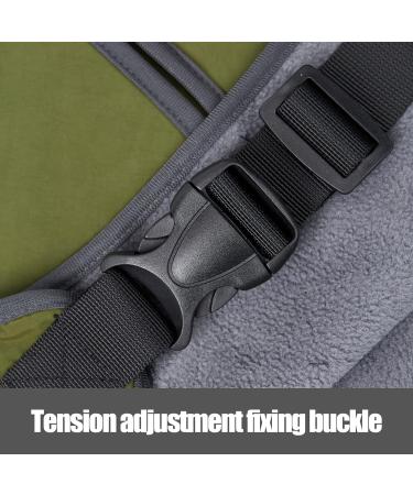 Heywean Waterproof Dog Jacket | Reflective Cold Weather Coat with Soft Fleece Lining | Warm Indoor & Outdoor Jacket for Dogs - Army Green - Size M - Buy Online on GoSupps.com