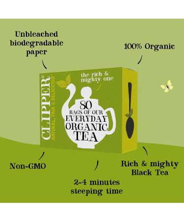 Clipper Clipper Organic Everyday 80 Tea bags 250g - Buy Online on GoSupps.com
