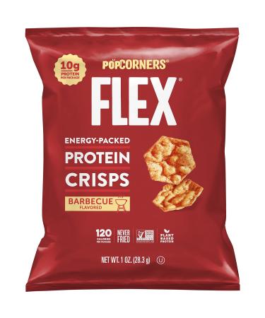 Popcorners Flex Protein Chips Vegan Gluten-Free Snacks, Barbecue, 1 Ounce (Pack of 20) Barbecue Flex 1 Ounce (Pack of 20)