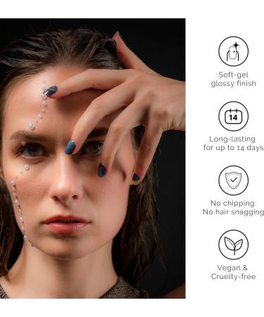 NAILOG Semi Cured Gel Nail Strips 34 pcs Salon-Quality Gel Nail Stickers Long Lasting Nail Wraps for Women with Soft Gel Finish Zodiac - Buy Online on GoSupps.com