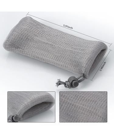 Refongyabo Exfoliating Soap Pouch 3 Pack with Waterproof Hooks - Shower Soap Bags for Foaming Net and Soap on Rope (3 Colors) - Buy Online on GoSupps.com