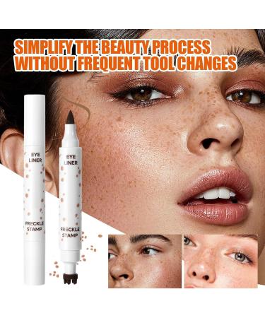  Yonuaret 3.6ml Dual-Ended Freckle Pen - Matte Stamp Pen for Freckles Water and Sweat Resistant for Festivals Shows Daily Life Stage Girls Women - Buy Online on GoSupps.com