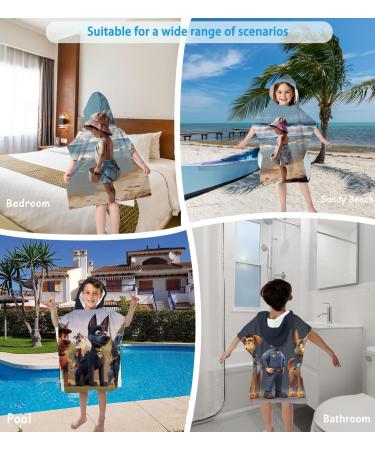 Ultra Soft Microfiber Towel Poncho for Kids | Hooded Bathing Towel for Boys & Girls (1-6 Years) | Absorbent Baby Bath Poncho 60x60cm - Buy Online on GoSupps.com
