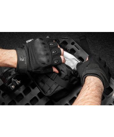 Glove Station Fingerless Knuckle Tactical Gloves for Men - Tan Medium | Ideal for Motorcycle, Shooting, Airsoft, Hunting, Police Work, and Hiking - Buy Online on GoSupps.com