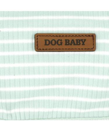 Zunea Dog Shirt for Small Dogs & Cats | Striped Summer Tank Top in Green | Soft Cotton Vest for Puppies | XL Size Clothing - Buy Online on GoSupps.com