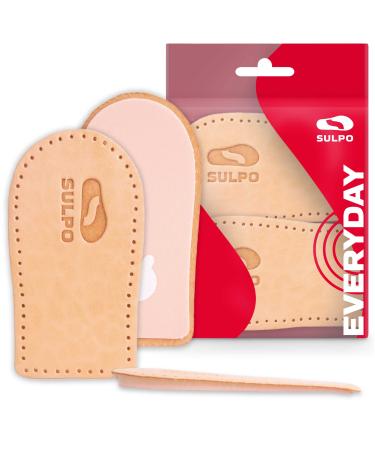 Sulpo heel increase inserts - heel wedge for the increase in the gem - high brine boost sole - heel pillow made of leather - insoles larger - heel spur inserts - orthopedic wedge 5 mm m - 38-40 - Buy Online on GoSupps.com