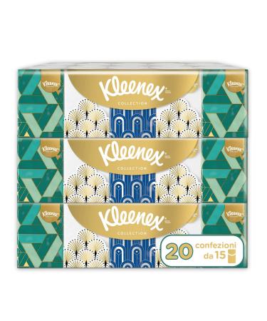 Kleenex Collection Mini Tissues - x75 Packs (Pack of 5 Packs of 15) - Random Designs