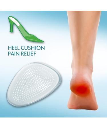 Amope GelActiv Invisible Gel Heel Cushions - Women's Insoles, Size 5-10 - 1 Pair - Buy Online on GoSupps.com